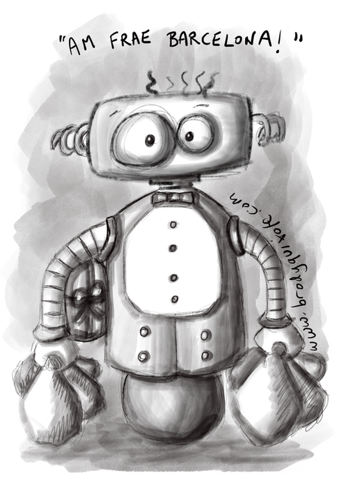 An illustration of 'brobblebot 3000' by brodyquixote.