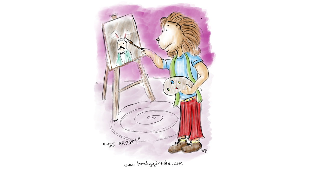 An illustration of Rory the lion from the little tickles world.