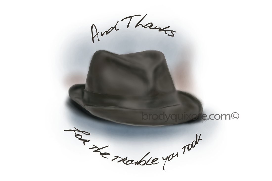 'Hat for Leonard' painting by brodyquixote.